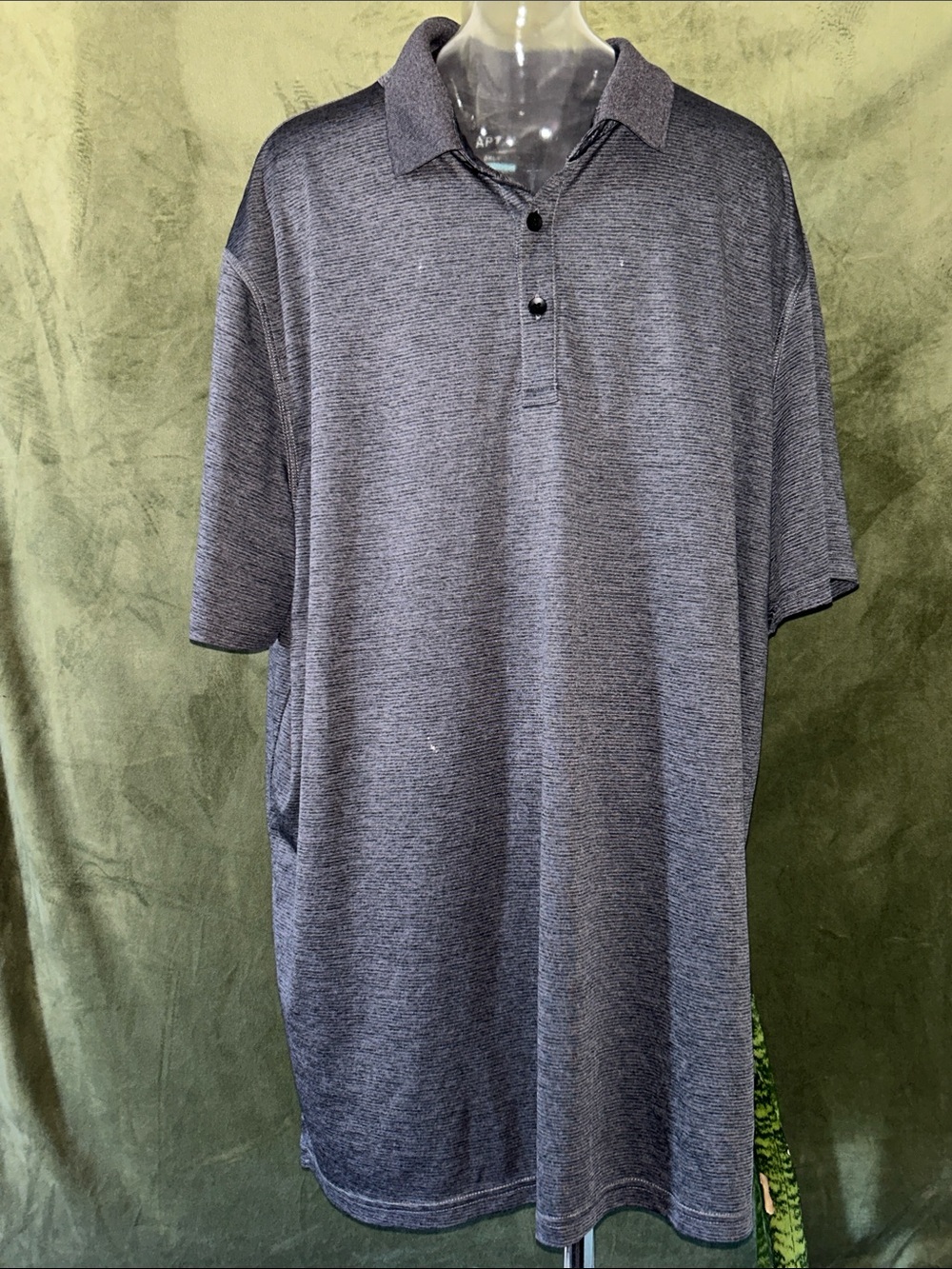 Apt. 9 Men's Heathered Charcoal Polo